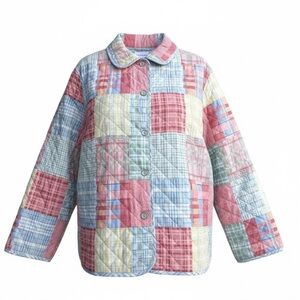 Alfred Dunner Multicolor Patchwork Utility Jacket